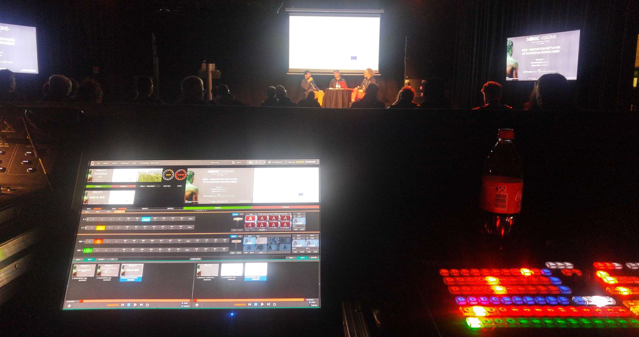Sonic Visions festival, Luxembourg. Live video production editor.